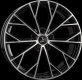 Ultra Wheels UA23 RS EVO BLACK POLISHED // 8x18